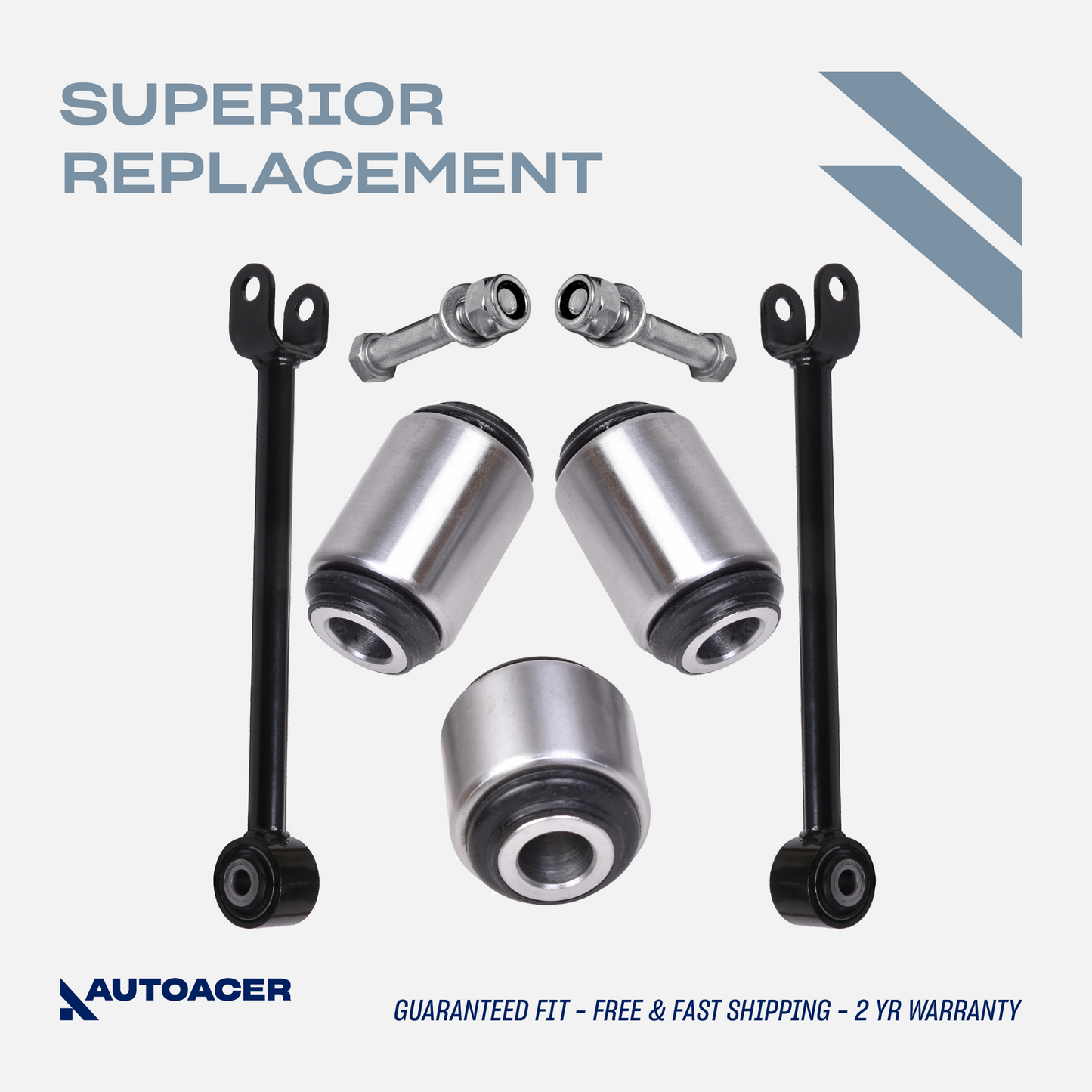 AUTOACER Watts Linkage Arms & Assembly Bushing Kit 5 Pcs for Land Rover Discovery II All Models 1998 - 2004