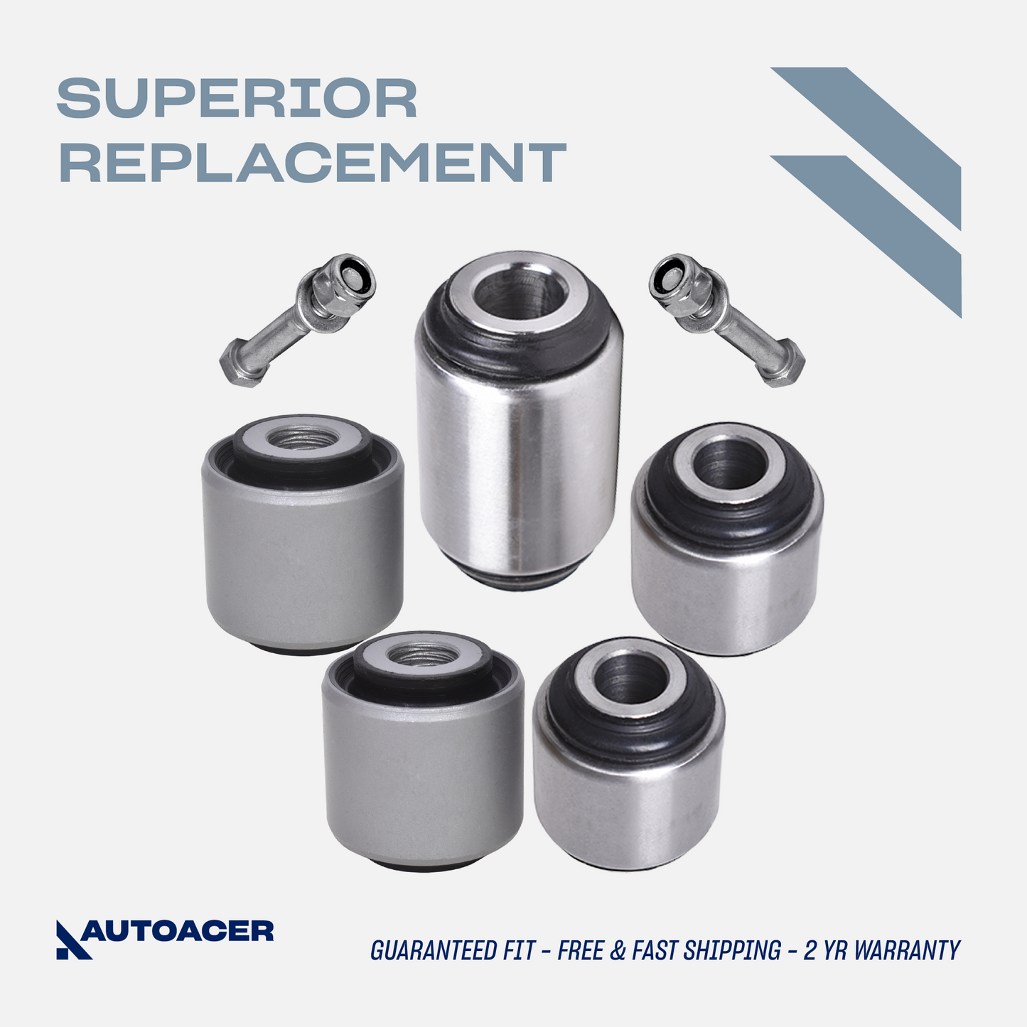 AUTOACER - Rear Watts Linkage Assembly Bushings 5 Piece for Land Rover Discovery II
