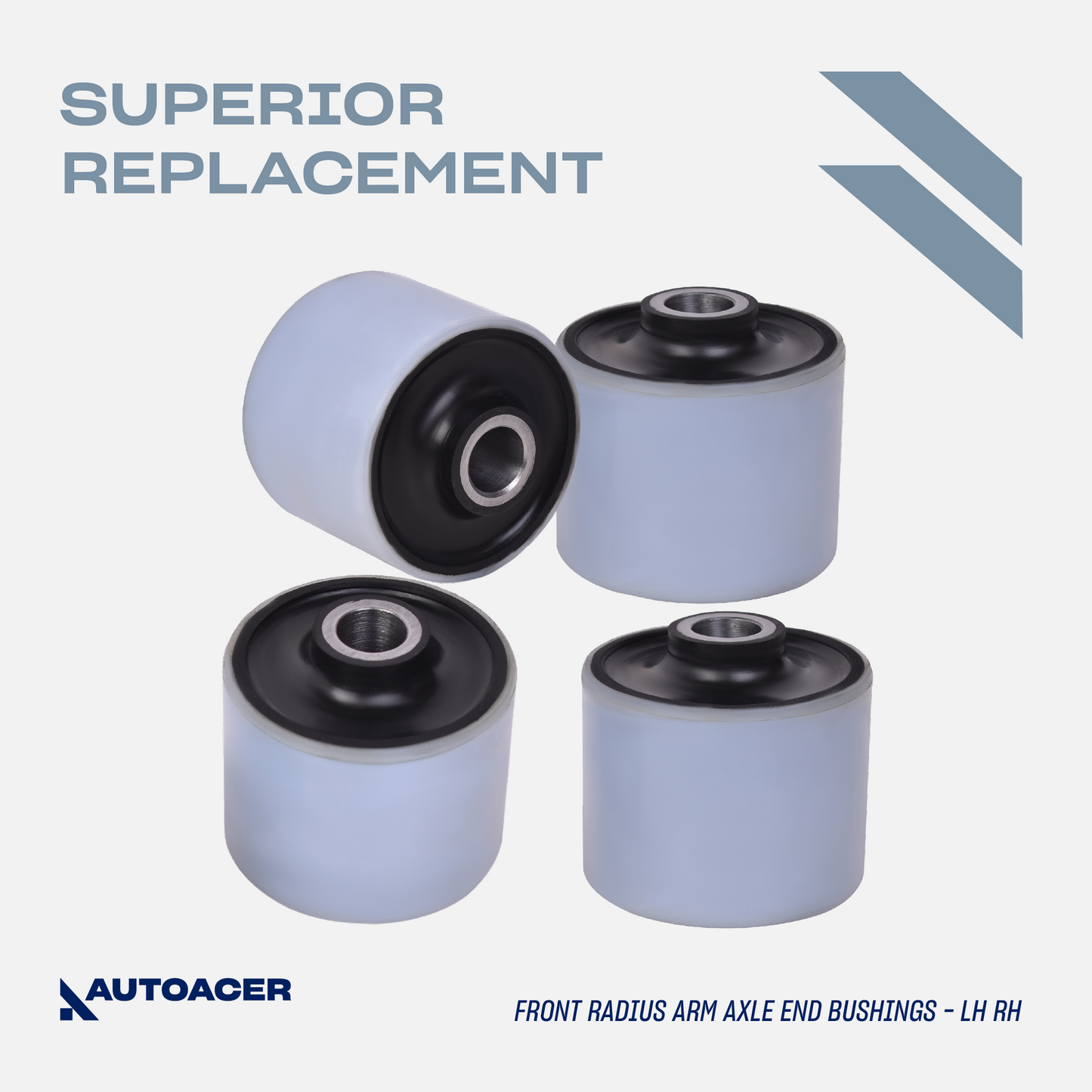 AUTOACER - Front Suspension / Radius Arm Bushing Kit 6 Pcs for LAND ROVER DISCOVERY II 1998 - 2004 (L318 All Models)