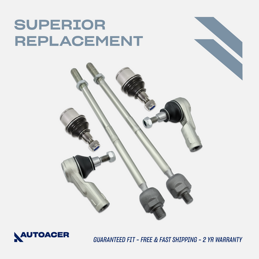 AUTOACER - 6p Front Inner Outer Track Rods & Lower Ball Joints for Land Rover LR3 2004 - 2009