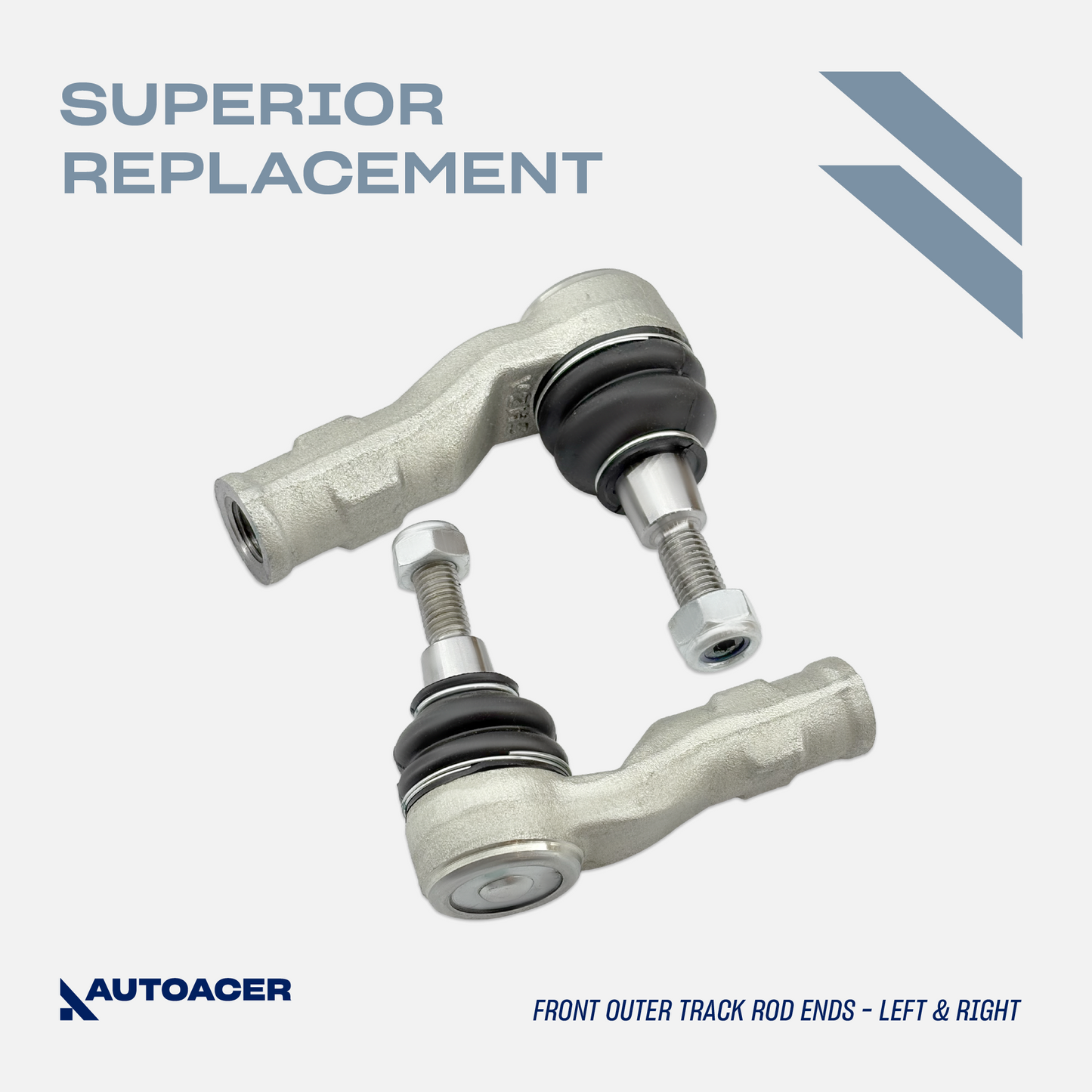 AUTOACER - 12p Front Upper, Lower Control Arm Bushings & Inner, Outer Track Rod End Kit Compatible with LAND ROVER Range Rover Sport 2005 - 2009