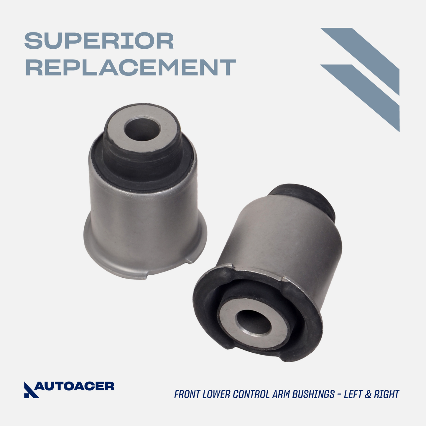 AUTOACER - 12p Front Upper, Lower Control Arm Bushings & Inner, Outer Track Rod End Kit Compatible with LAND ROVER Range Rover Sport 2005 - 2009