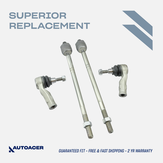 AUTOACER - 4p Front Inner Outer Tie Rod Ends for Land Rover Range Rover Sport 2005 - 2009