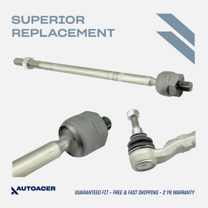 AUTOACER - 6p Front Inner Outer Track Rods & Lower Ball Joints for Land Rover Range Rover Sport 2005 - 2009