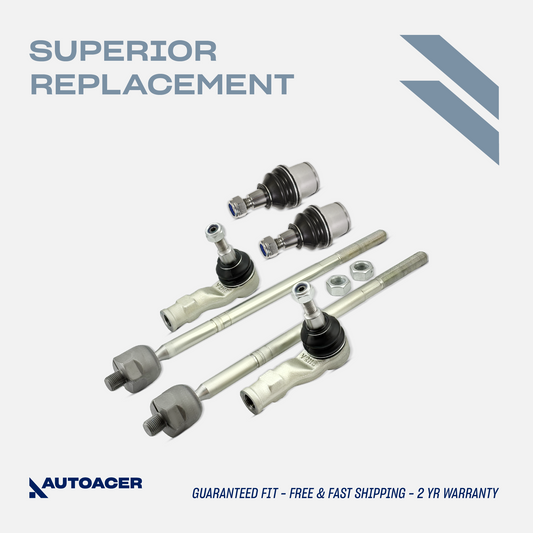 AUTOACER - 6p Front Inner Outer Track Rods & Lower Ball Joints for Land Rover Range Rover Sport 2005 - 2009