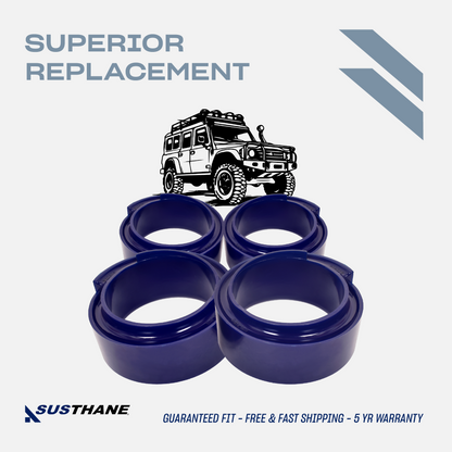 AUTOACER - 4p Poly Spacer Lift Kit 2" for Land Rover Discovery 1 & 2 1989 - 2004, Defender 2007 - 2016