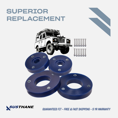 AUTOACER - 16pc Front & Rear Leveling Lift Kit 30mm in PU For Land Rover Discovery III / LR3 (L319) & Discovery IV / LR4 (L319)