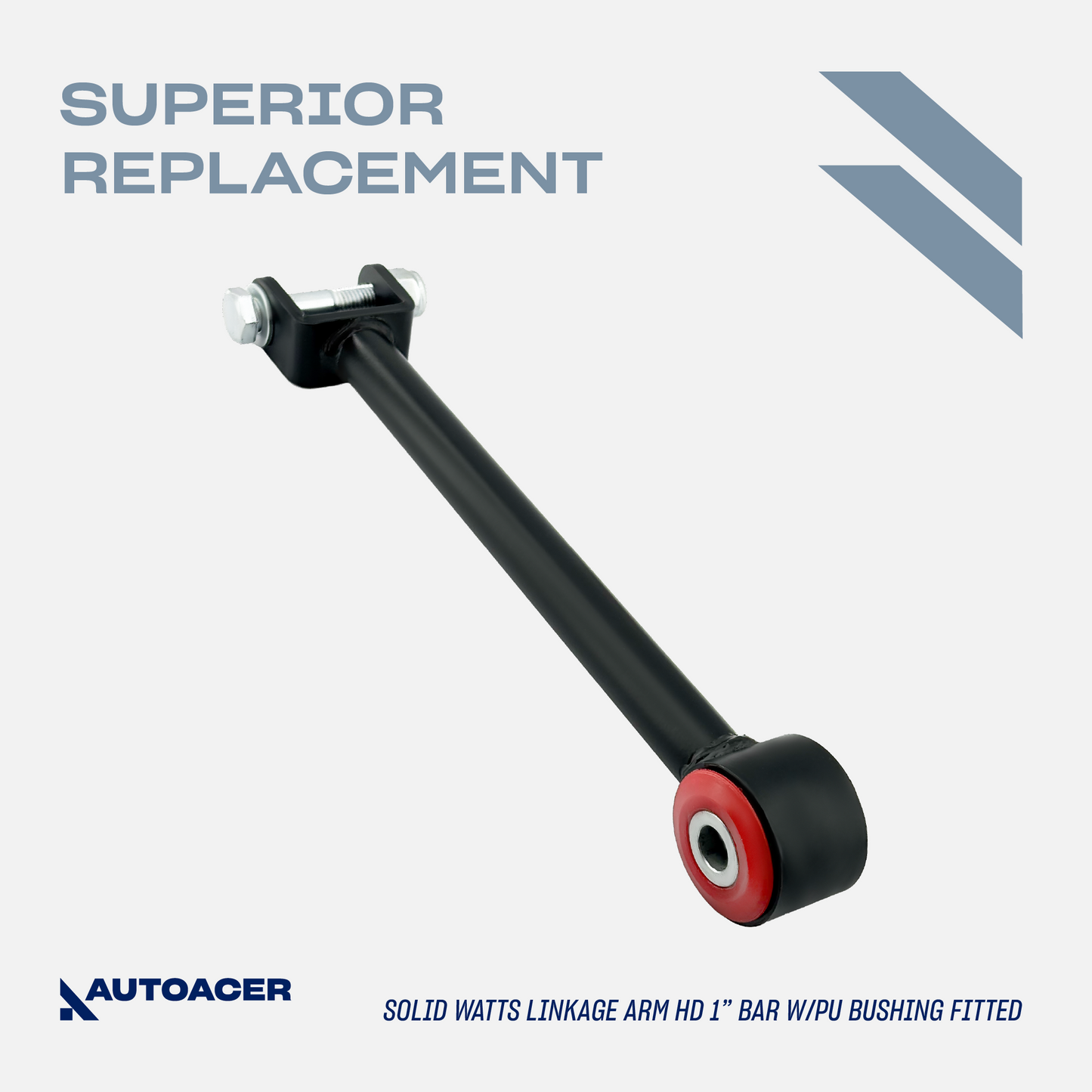 AUTOACER - 2p Heavy Duty Cranked Watts Linkage Arms W/ PU Bushings For LAND ROVER Discovery 2 1998 - 2004 