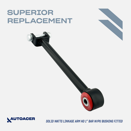 AUTOACER - 2p Heavy Duty Cranked Watts Linkage Arms W/ PU Bushings For LAND ROVER Discovery 2 1998 - 2004 