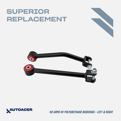 AUTOACER - 2p Heavy Duty Cranked Watts Linkage Arms W/ PU Bushings For LAND ROVER Discovery 2 1998 - 2004 