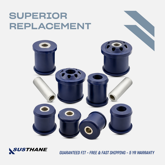 AUTOACER - 8p Front Upper Lower Control Arm Poly Bushing Kit For Land Rover LR3 2004 - 2009, LR4 2009 - 2018, Range Rover Sport 2005 - 2013