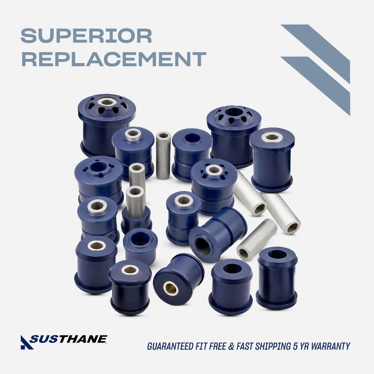 AUTOACER - 16p Complete Front Rear Control Arm PU Bushing Kit For Land Rover LR3 / LR4 / Range Rover Sport