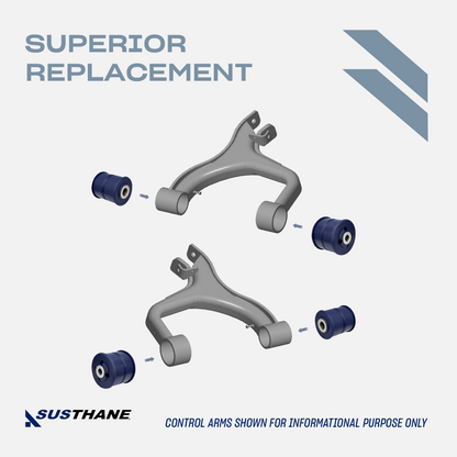AUTOACER - 8pc Rear Control Arm Poly Bushings Kit For Land Rover LR3 2004 - 2009, LR4 2009 - 2018, Range Rover Sport 2005 - 2013