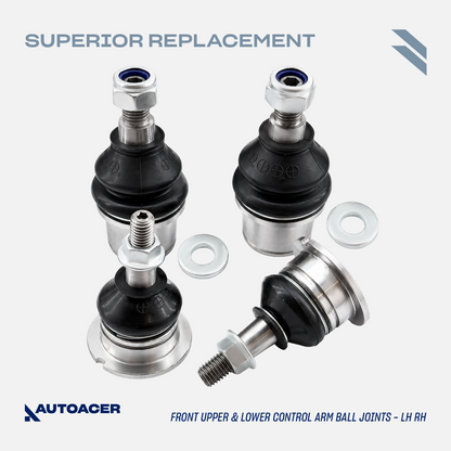 AUTOACER Front & Rear Control Arm Repair Kit 24p - Upper Lower Control Arm PU Bushings, Knuckle Bushings & Ball Joints For LAND ROVER LR3, LR4, Range Rover Sport