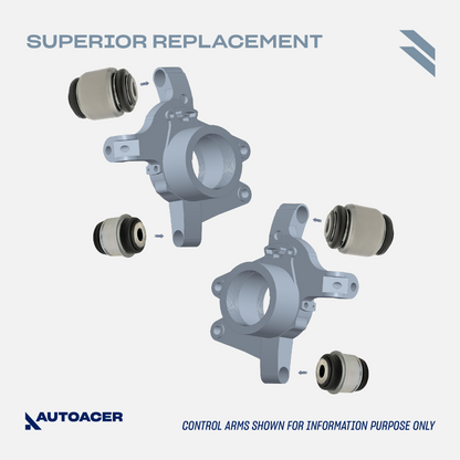 AUTOACER Front & Rear Control Arm Repair Kit 24p - Upper Lower Control Arm PU Bushings, Knuckle Bushings & Ball Joints For LAND ROVER LR3, LR4, Range Rover Sport