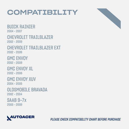 AUTOACER - Front Upper & Lower Control Arm Bushing Kit for Chevrolet Trailblazer, GMC Envoy, Saab 9-7x, 