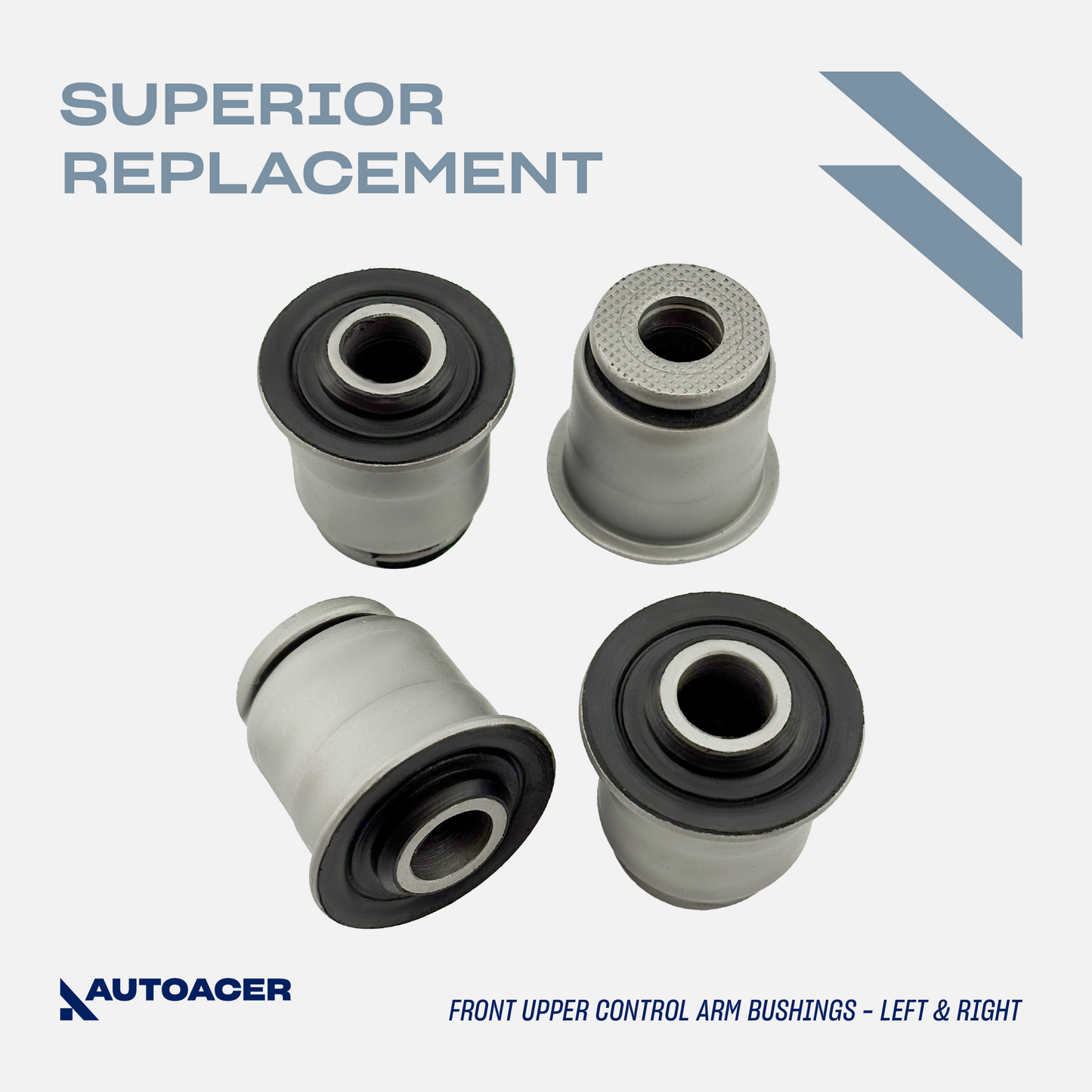 AUTOACER - Front Upper & Lower Control Arm Bushing Kit for Chevrolet Trailblazer, GMC Envoy, Saab 9-7x, 
