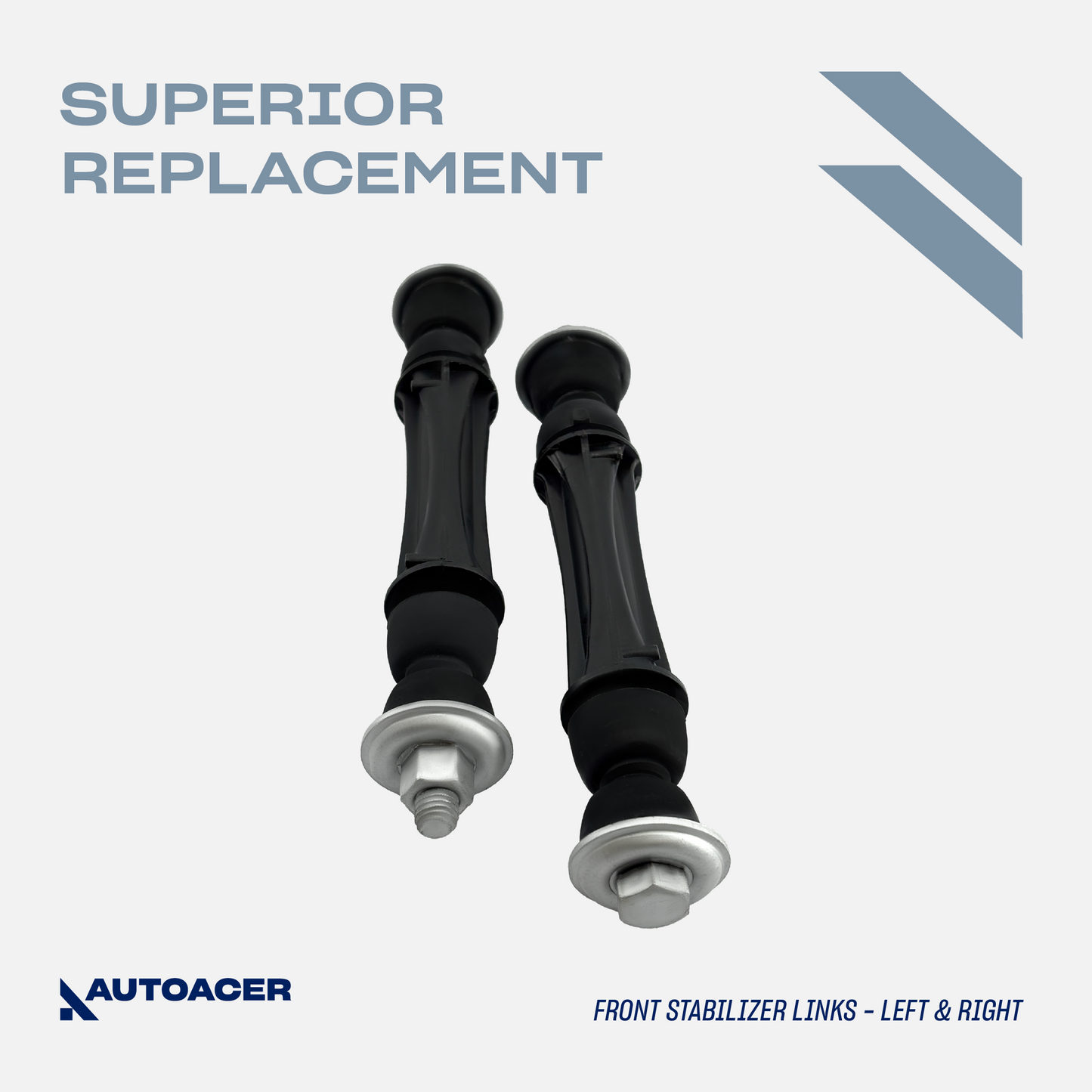 AUTOACER - 2p Front Sway Stabilizer Bar Link Kit PU Bushes for CADILLAC, CHEVROLET, GMC, VOLVO, NISSAN, MAZDA & FORD