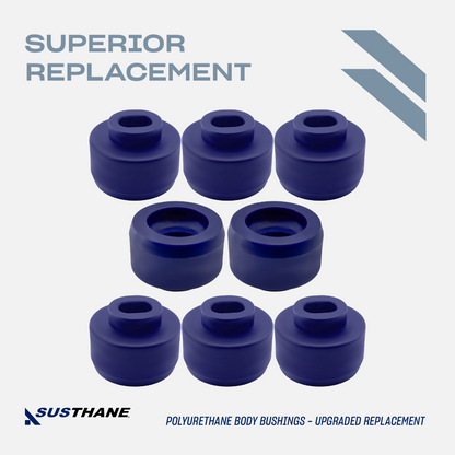 AUTOACER - 16p PU Oval Body Mount Bush Kit For CHEVROLET Silverado, GMC Sierra 1500/2500 1999 - 2014 All Cab, 2WD / 4WD