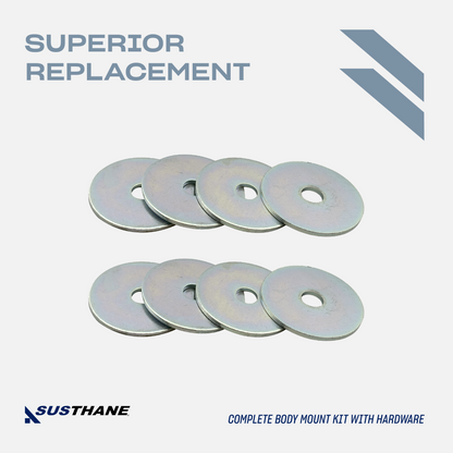 AUTOACER - 16p PU Oval Body Mount Bush Kit For CHEVROLET Silverado, GMC Sierra 1500/2500 1999 - 2014 All Cab, 2WD / 4WD