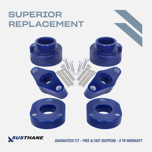 AUTOACER - 6p Front & Rear Leveling Lift Kit 1.6" PU Spacers with Longer Bolts for Jeep Grand Cherokee WK2 (4th Gen) 2010 - 2022