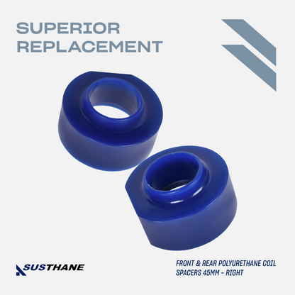 AUTOACER - 8p Front & Rear PU Spring Spacers 45mm / 1.75" for JEEP Wrangler TJ / Rubicon 1997 - 2006, Wrangler TJ Unlimited / Rubicon Unlimited 2004 - 2006