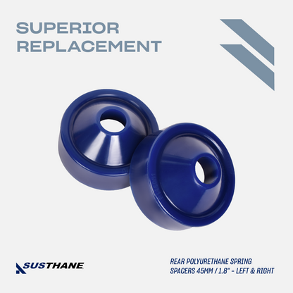 AUTOACER - 6p Front & Rear Poly Spacer Suspension Lift Kit 2" For Jeep Wrangler JK (3rd Gen) 2007 - 2018