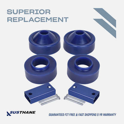 AUTOACER - 6p Front & Rear Poly Spacer Suspension Lift Kit 2" For Jeep Wrangler JK (3rd Gen) 2007 - 2018