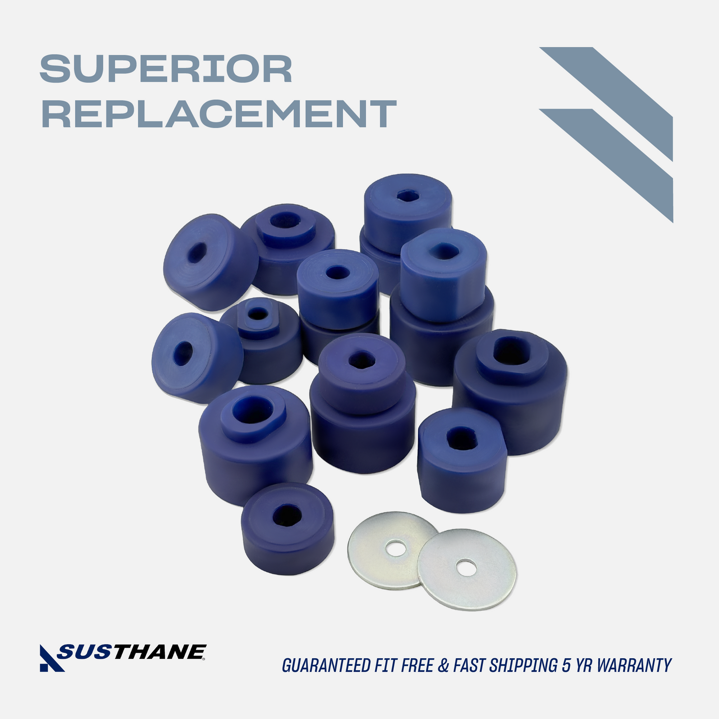 AUTOACER - Complete Body Mount Bushing Kit in PU for Ford Explorer Sport Trac 2001-2005 2WD 4WD