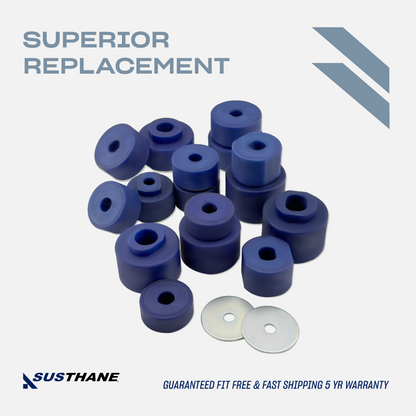 AUTOACER - Complete Body Mount Bushing Kit in PU for Ford Explorer Sport Trac 2001-2005 2WD 4WD