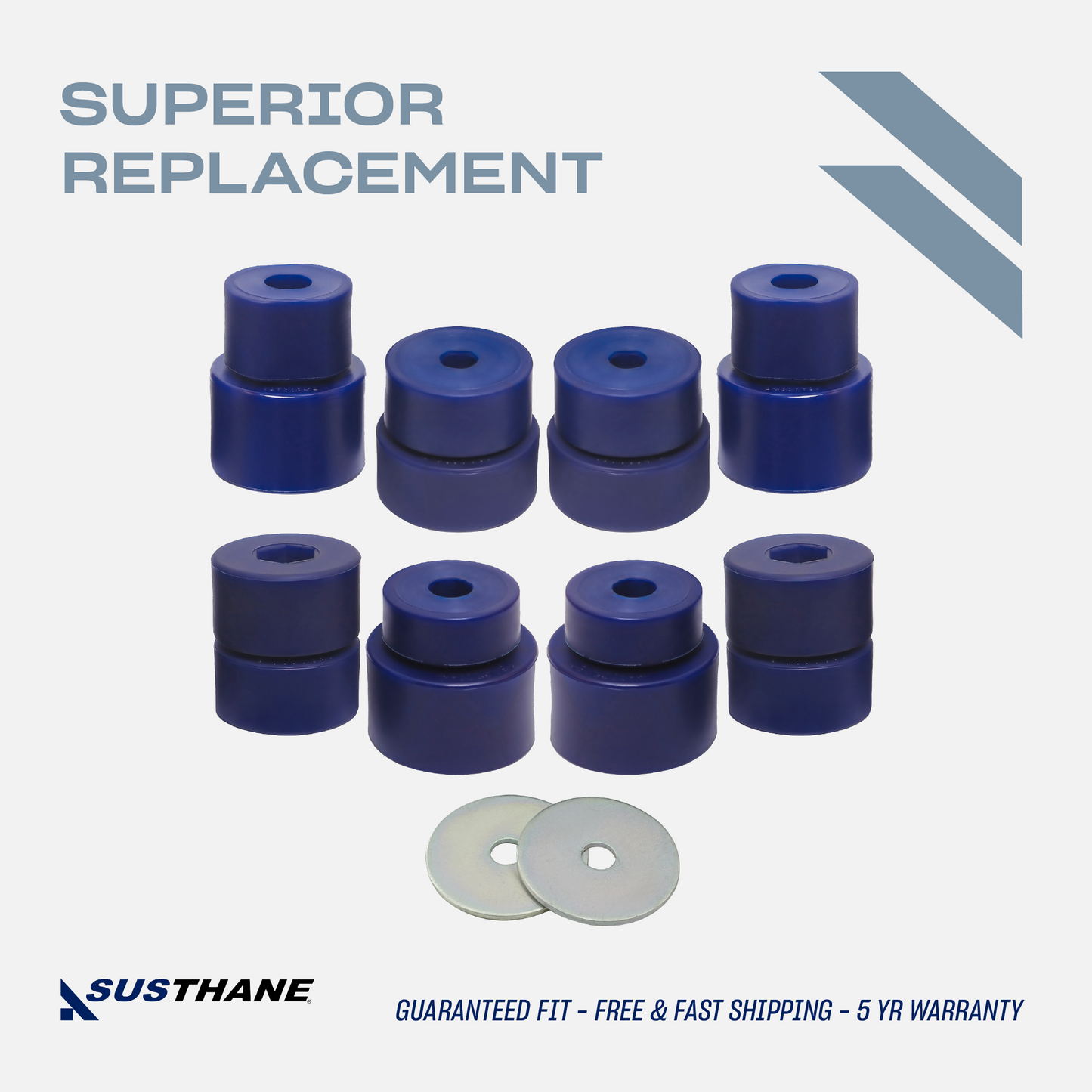 AUTOACER - Complete Body Mount Bushing Kit in PU for Ford Explorer Sport Trac 2001-2005 2WD 4WD