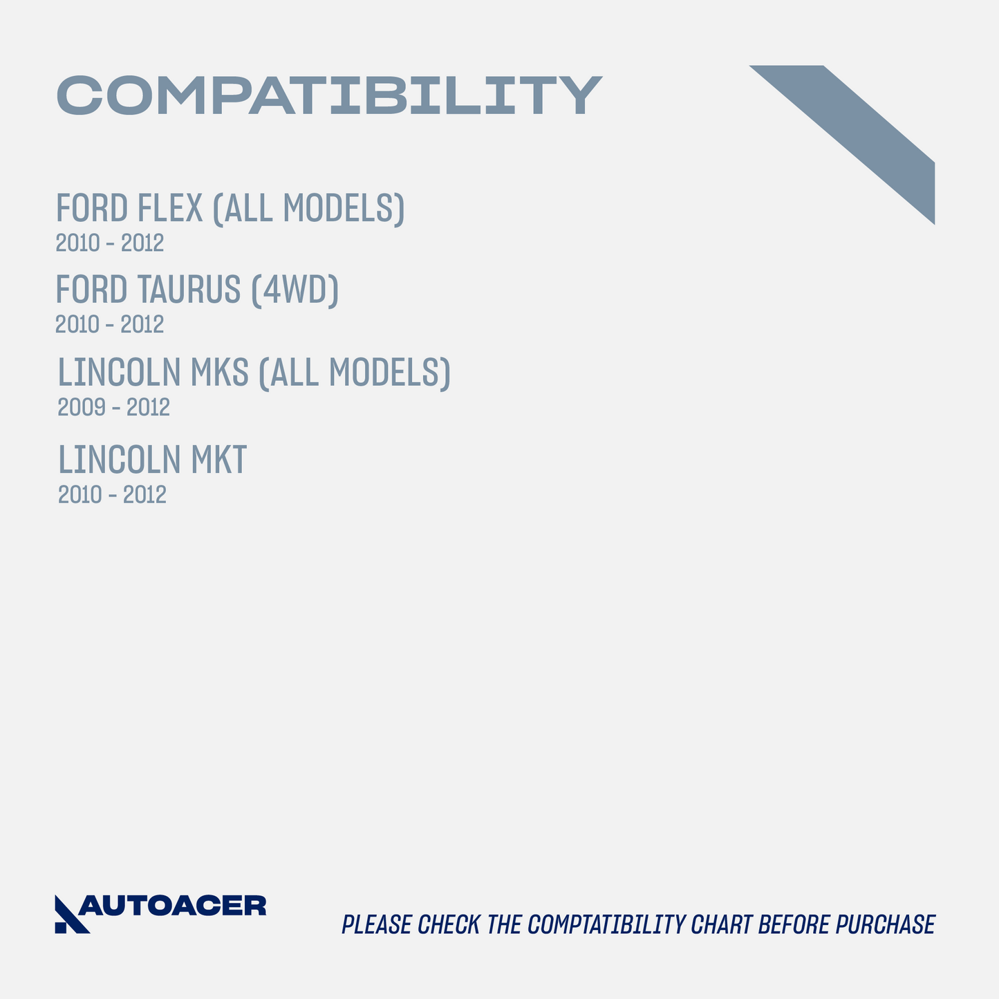 AUTOACER - Front Lower Suspension Control Arms and Ball Joint assembly for Ford Taurus Flex Lincoln MKS MKT