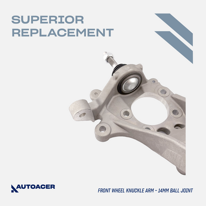 AUTOACER - 1p Front Right Axle Steering Knuckle Arm for Ford Thunderbird 2002 - 2003, Lincoln LS 2000 - 2002