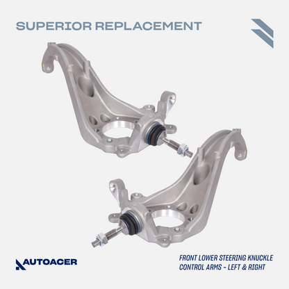 AUTOACER Front & Rear Suspension Kit 14p - Control Arms, Stabilizer Bar Links,  Tie Rods, Sway Bar Bushings For LINCOLN LS 2000-2002, FORD THUNDERBIRD 2002-2003
