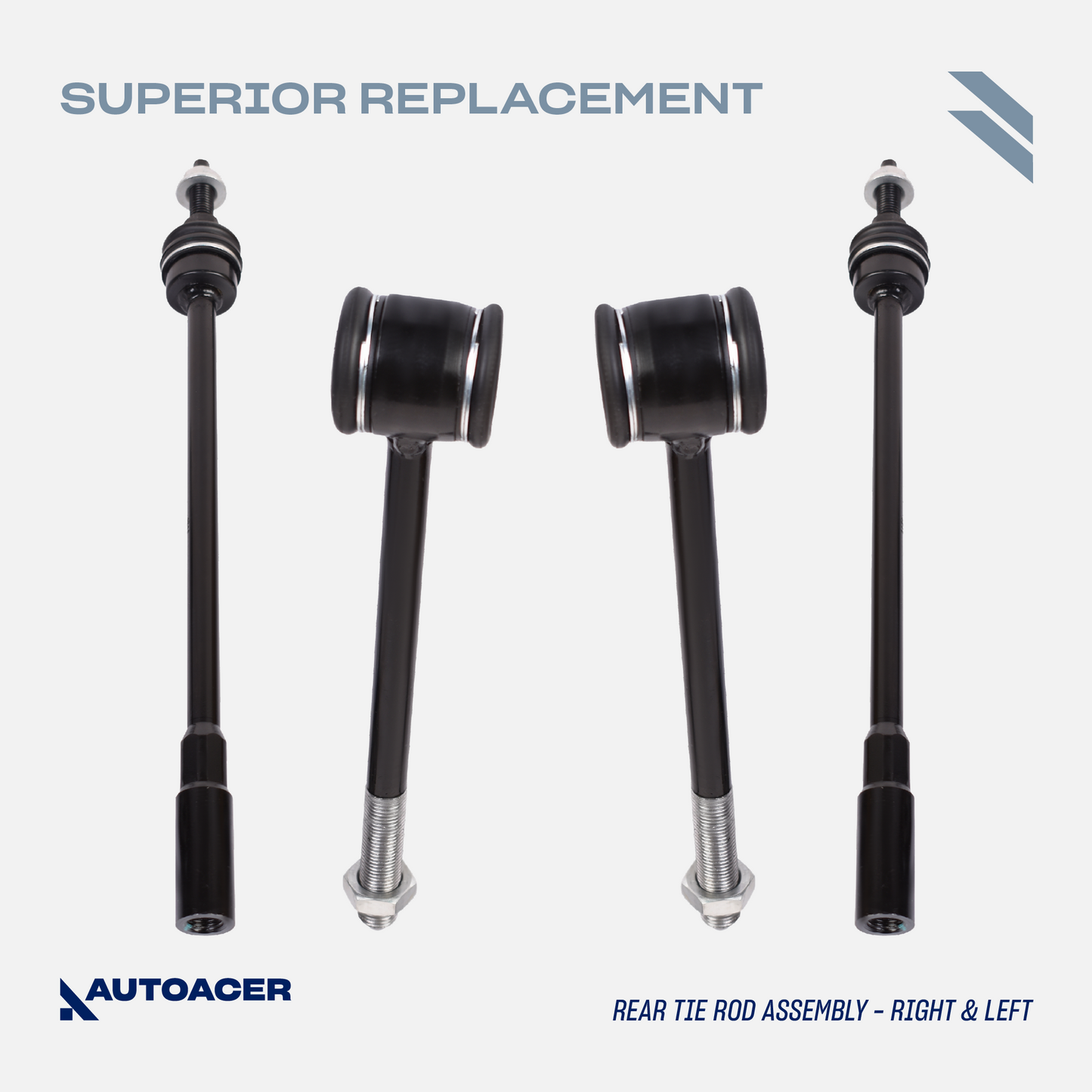 AUTOACER Front & Rear Suspension Kit 14p - Control Arms, Stabilizer Bar Links,  Tie Rods, Sway Bar Bushings For LINCOLN LS 2000-2002, FORD THUNDERBIRD 2002-2003