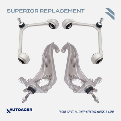 AUTOACER Front & Rear Suspension Kit 22p - Upper Lower Control Arms, Stabilizer Bar Links, Tie Rod Ends & Sway Bar Bushings For LINCOLN LS 2000-2002, FORD THUNDERBIRD 2002-2003