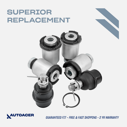 AUTOACER - 6p Front Lower Control Arm Bushings & Ball Joint Kit For F-150 2003 - 2010 & Lincoln Mark LT 2005 - 2010