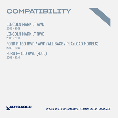 AUTOACER - 4p Front Lower Control Arm Bushing Kit For Ford F-150 & Lincoln Mark LT