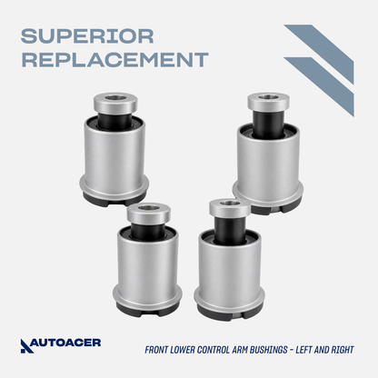 AUTOACER - 4p Front Lower Control Arm Bushing Kit For Ford F-150 & Lincoln Mark LT