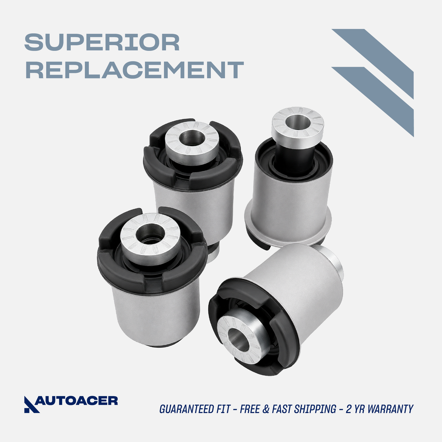 AUTOACER - 4p Front Lower Control Arm Bushing Kit For Ford F-150 & Lincoln Mark LT