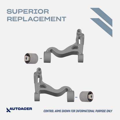 AUTOACER - 2p Front Lower Control Arm Bushing Kit for Lincoln LS 1999 - 2006 & Ford Thunderbird 2002 - 2005 