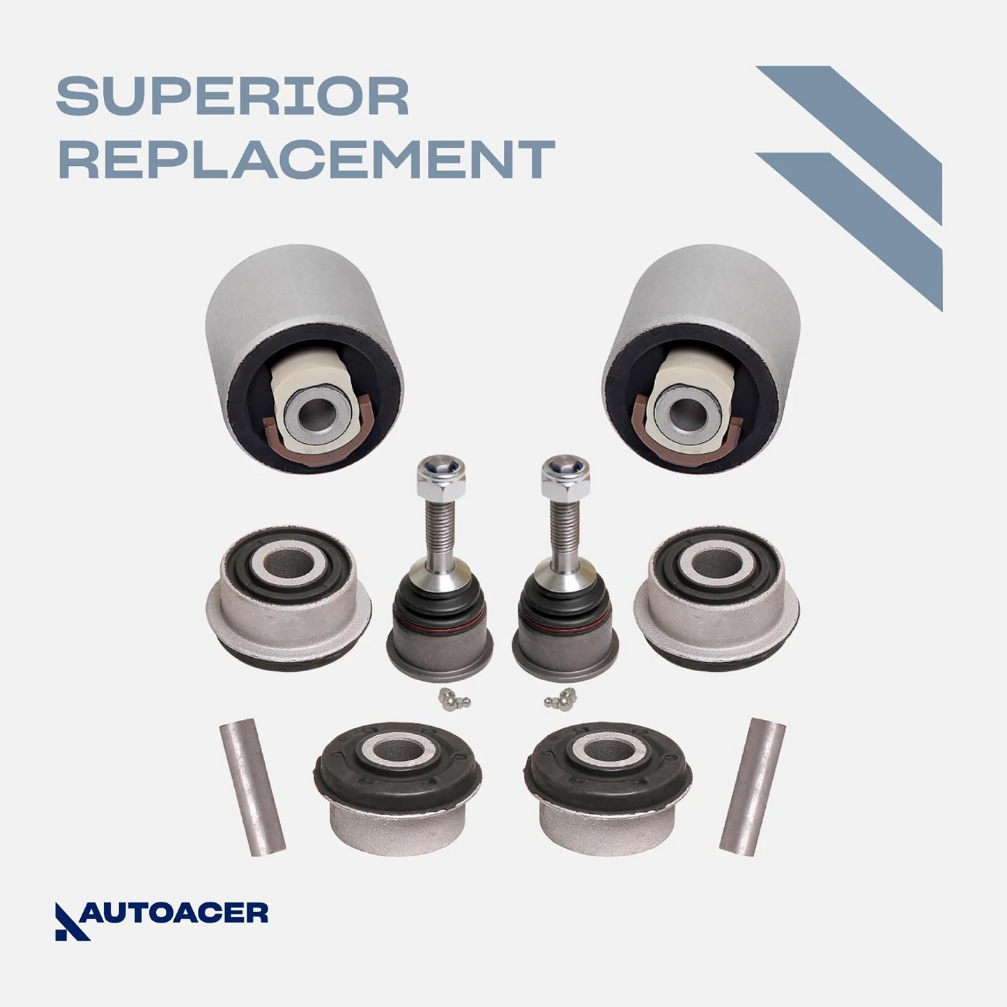 AUTOACER Front Lower Control Arm Bushing & Ball Joint 16mm Kit 6 piece for Lincoln & Ford