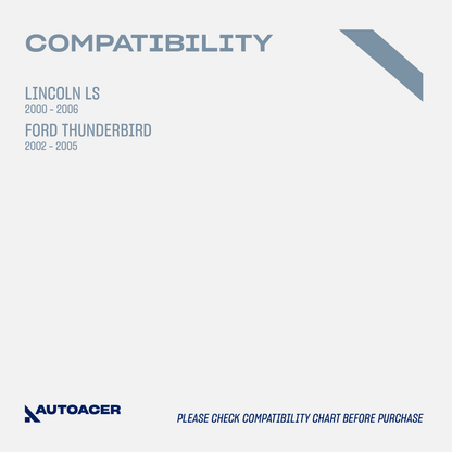 AUTOACER - 6p Front Upper Control Arms, Tie Rod Ends & Stabilizer Bar Link Kit for LINCOLN LS 2000 - 2006, FORD Thunderbird 2002 - 2005
