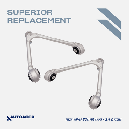 AUTOACER - 6p Front Upper Control Arms, Tie Rod Ends & Stabilizer Bar Link Kit for LINCOLN LS 2000 - 2006, FORD Thunderbird 2002 - 2005