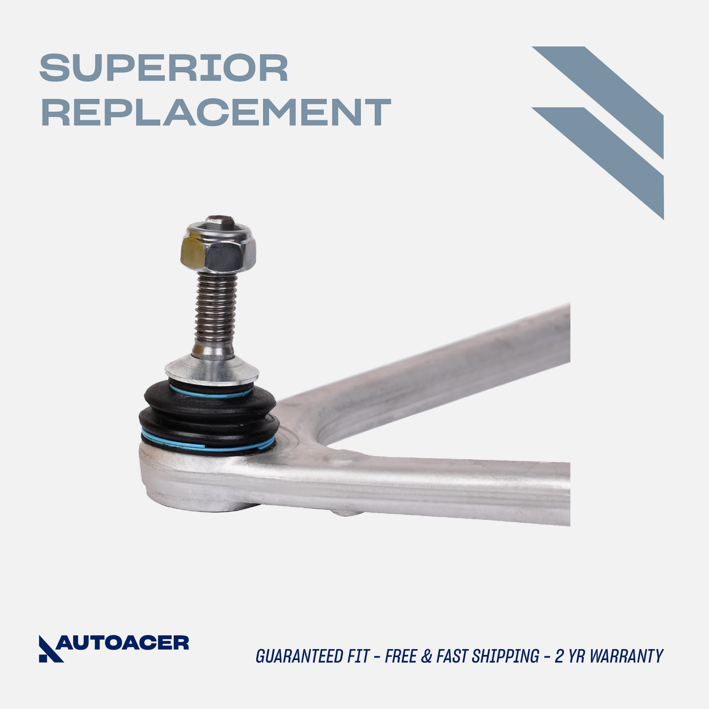 AUTOACER - 6p Front Upper Control Arms, Tie Rod Ends & Stabilizer Bar Link Kit for LINCOLN LS 2000 - 2006, FORD Thunderbird 2002 - 2005