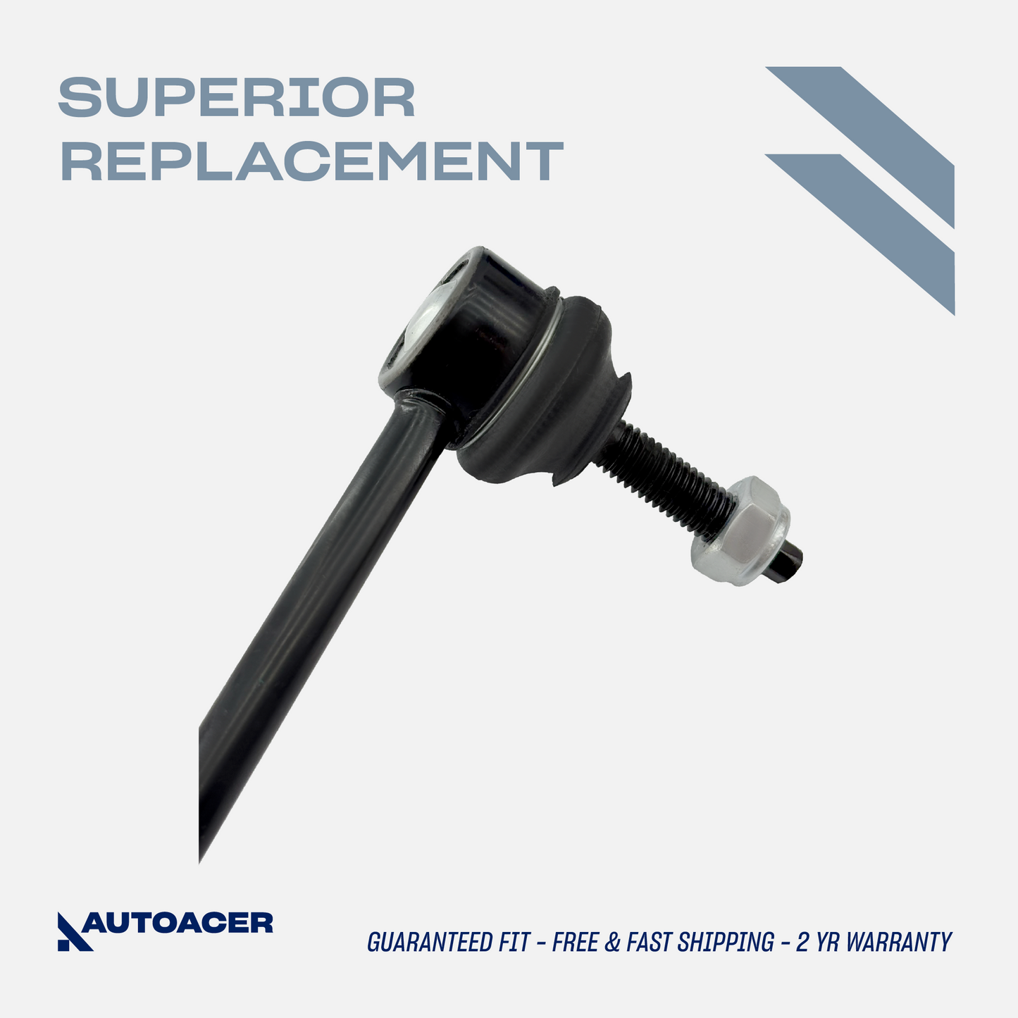 AUTOACER - 6p Front Upper Control Arms, Tie Rod Ends & Stabilizer Bar Link Kit for LINCOLN LS 2000 - 2006, FORD Thunderbird 2002 - 2005