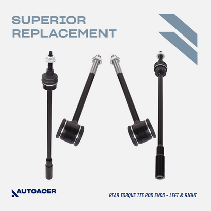 AUTOACER Suspension Kit 10p - Rear Lower Control Arm Hydra Bushings, Stabilizer Bar Links & Tie Rod Assembly For LINCOLN LS 2000-2006, FORD Thunderbird 2002-2005