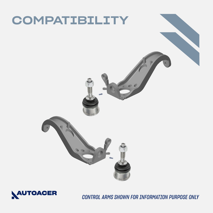 AUTOACER - Front Lower Control Arm Ball Joint Kit 16mm 2 Pcs, Left & Right for LS LINCOLN 2003-2006, FORD Thunderbird 2003-2005