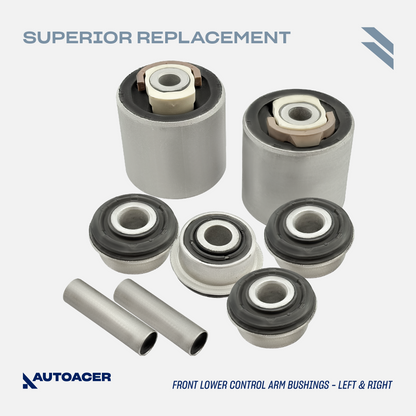 AUTOACER Front & Rear Suspension Kit 24p - Upper Control Arms, Lower Bushings, Knuckle Ball Joints 16mm, Sway Bar Links & Tie Rods For LINCOLN / FORD