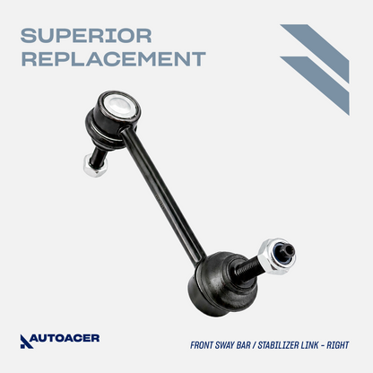 AUTOACER - 4p Front Sway / Stabilizer Bar Links & Outer Tie Rods For Lincoln LS 1999 - 2006, Ford Thunderbird 2002 - 2005